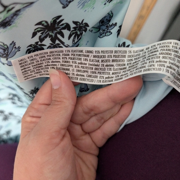 NWT Disney Store Blue Stitch Swimsuit for Women in Size 2X - Picture 12 of 13